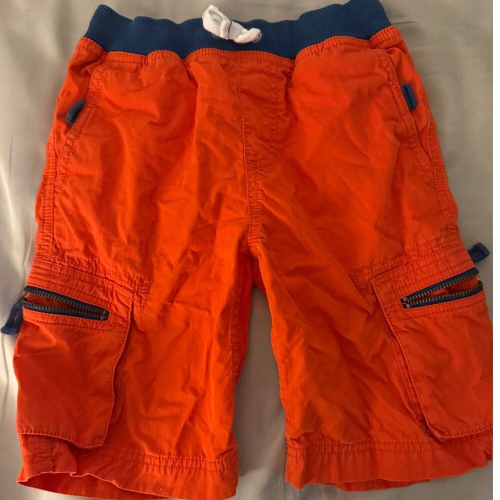 Hanna Andersson orange shorts size 120 6